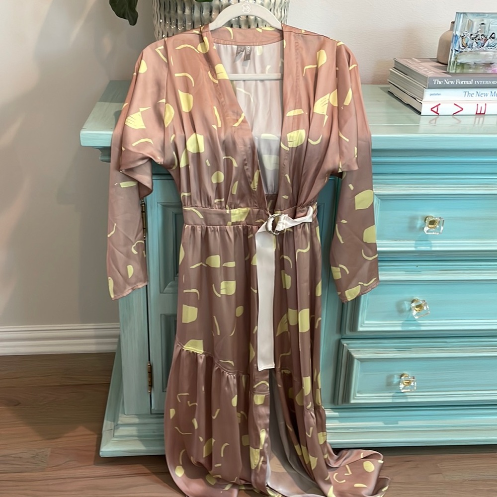 ASOS silk wrap dress NWOT size 0